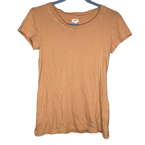 L'Agence Cory Scoop Neck Tee Dark Camel women size small short sleeve shirt - Picture 2 of 7